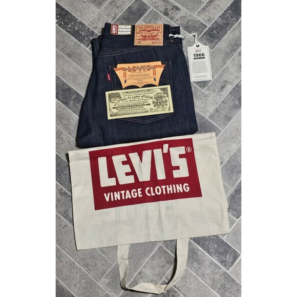 Levi's Vintage Clothing 1966 501 34 X 34 Selvedge Denim LVC Dead Stock New - Picture 1 of 16